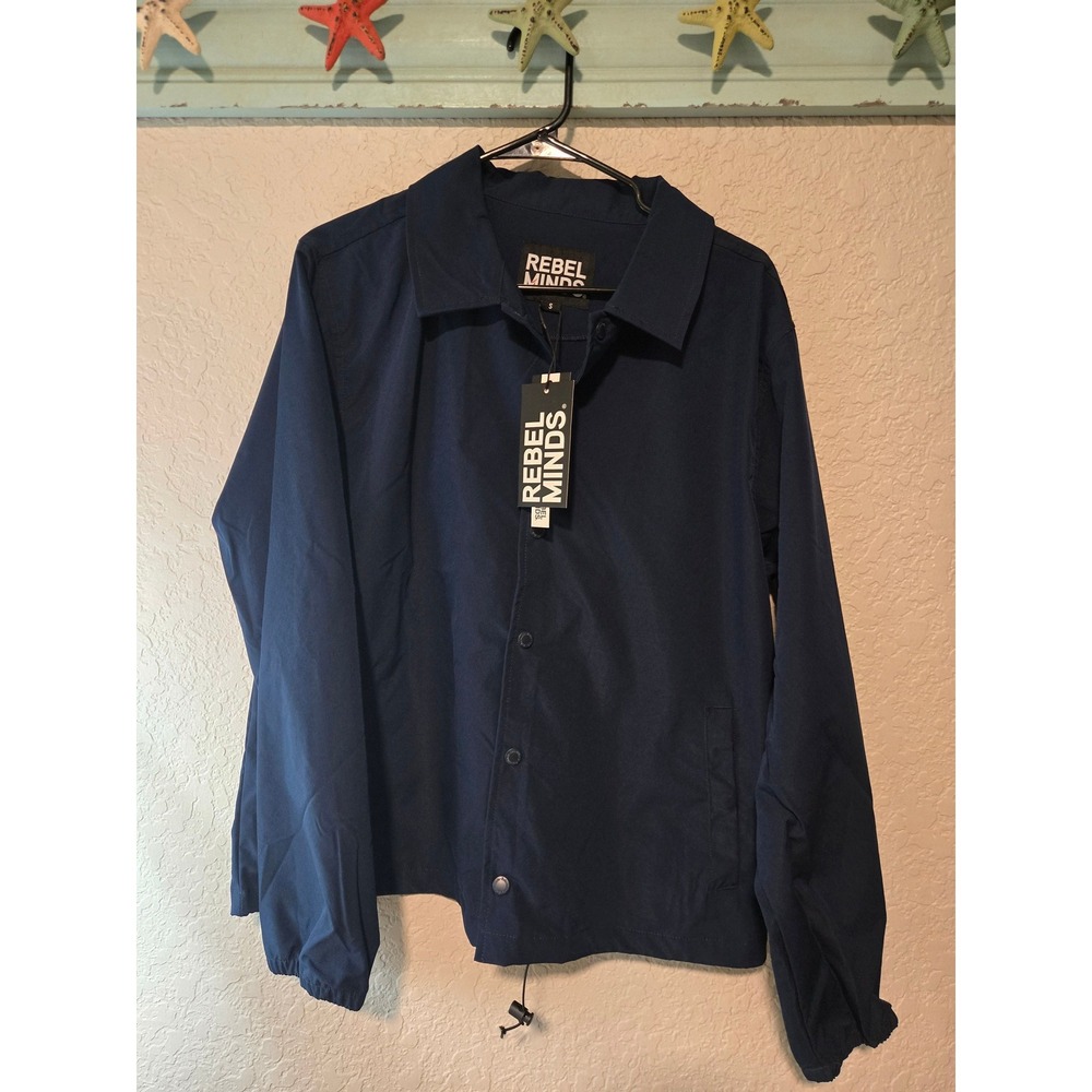 Rebel Minds Navy‎ Blue Windbreaker